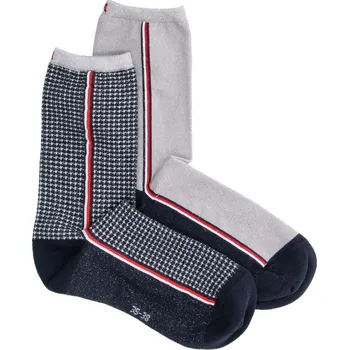 Pánské ponožky Tommy Hilfiger Ponožky 2-pack HOUNDSTOOTH | Barva:tmavě modrá | Velikost:35-38, 35/38