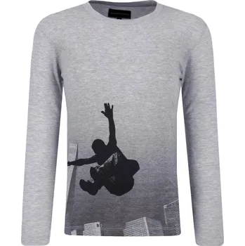 Pánská móda Emporio Armani Tričko s dlouhým rukávem | Barva:šedý | Velikost:112
