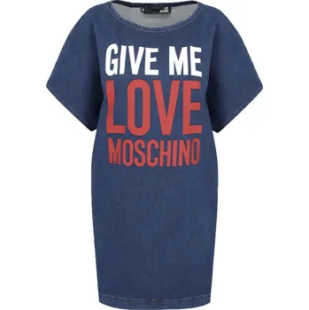 Dámské šaty Love Moschino Šaty | Barva:tmavě modrá | Velikost:S