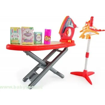 Dětské Žehlicí prkno se žehličkou zvuk a světlo a stojanem na prádlo > varianta žehlící prkno +