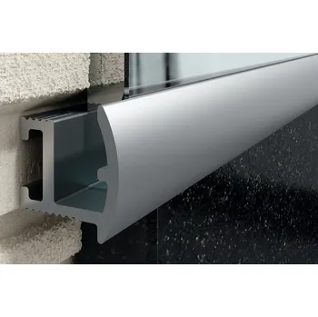 Stavební profil Profil hliníkový pro zabudování zrcadel 11 mm LISTELLO Délka (cm): 100, Barva: hliník eloxovaný stříbrný matný, Kat. číslo: POAS 10/11/100 POAS 10/11/100