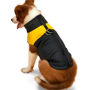 Obleček pro psa Surtep Zimní vesta Černo Žlutá 5XL