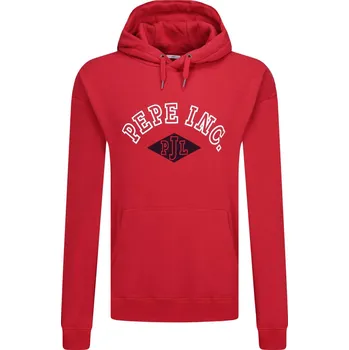 Pánská mikina Pepe Jeans London Mikina LIONEL | Barva:červený | Velikost:XL