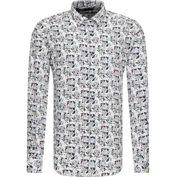 Pánská košile Karl Lagerfeld Košile | Barva:bílý | Velikost:42