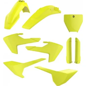 POLISPORT kompletní plasty HUSQVARNA TC/FC 16-18, barva žlutá fluo HUSQVARNA TC450 rok 16-18
