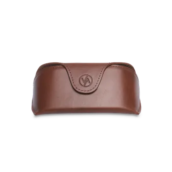 Sluneční brýle Vasky Otto Black kožené pouzdro na brýle hnědé | česká výroba ze Zlína One size EU