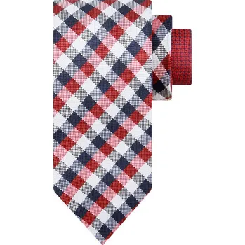 Kravata Tommy Tailored Hedvábný kravata CHECK | Barva:červený | Velikost:OS