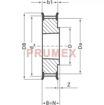 Auto-moto Řemenice TB 32 8MDC 12 optibelt ZRS DC na Taper Lock