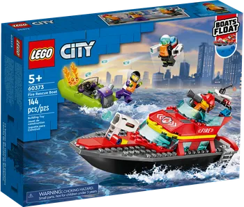 Stavebnice LEGO LEGO City 60373 Hasičská záchranná loď a člun