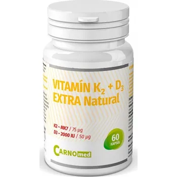 Carnomed Vitamín K2 + D3 Extra Natural 60 cps.