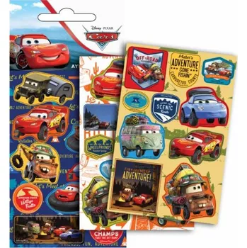 samolepka Samolepky Cars třpytivé 10ks > varianta 001-01