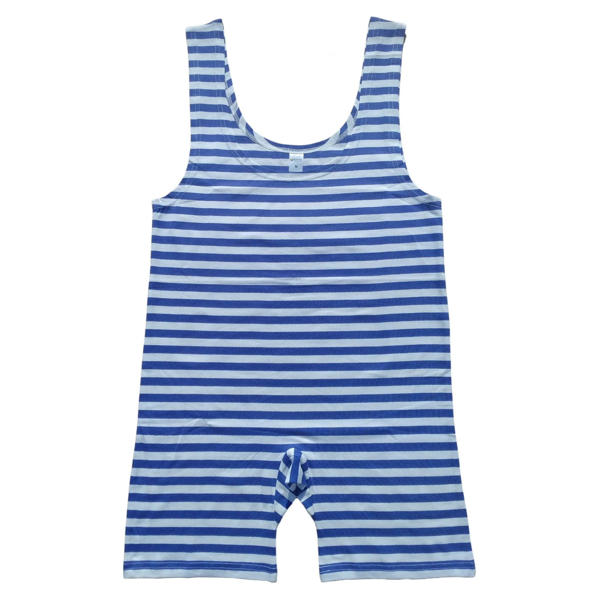 Fotografie 1 - Pánské plavky FLOWEAR Pánské retro plavky námořnické modré/bílé XXXL