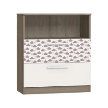 Komoda Faktum komoda Poppi - se zásuvkami a motivem obláčků