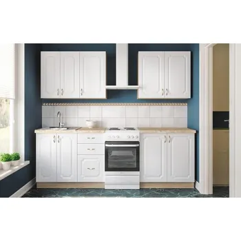 Kuchyňská linka Casarredo Kuchyně BARBARA A 180 sonoma/bílá supermat