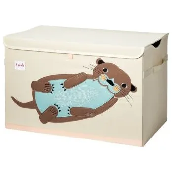 Úložný box 3 Sprouts truhla na hračky - Otter Brown