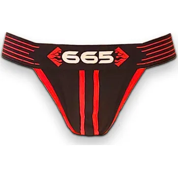 Pánské erotické prádlo 665 Rally Jockstrap Red Velikost XXL