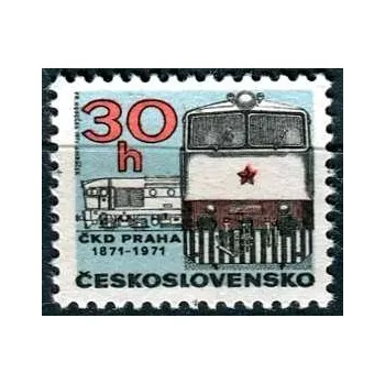 Poštovní známka Českosloveská pošta (1971) č. 1909 ** - ČSSR - 100 let ČKD Praha