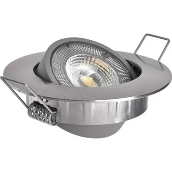 Bodové svítidlo EMOS LED bodové svítidlo SIMMI stříbrné, kruh 5W neutr. bílá (ZD3222) ZD3222