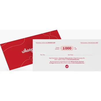 Žertovný předmět Dárkový poukaz Whoop·de·doo na 1000 Kč
