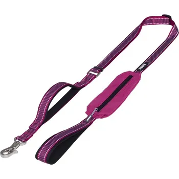 Vodítko pro psa Nobby KALEA vodítko nylon reflexní malina XS-S 140-180cm 15/20mm