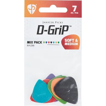 Trsátko Janicek Picks D-Grip Mix Pack Soft-Medium 7 ks