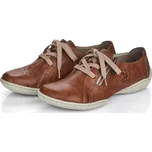 Dámské kožené polobotky 58821-22 Rieker hnědé Barva: braun, Velikost: 37