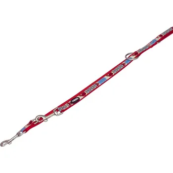 Vodítko pro psa Nobby STYLE vodítko přepínací červené nylon M-L 2m 20mm