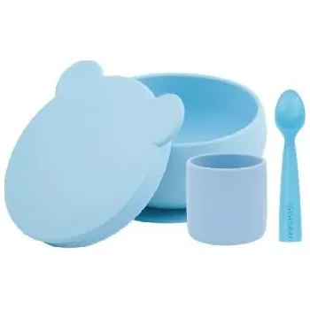 dětská jídelní sada Minikoioi set na stolování BLW I - Mineral Blue