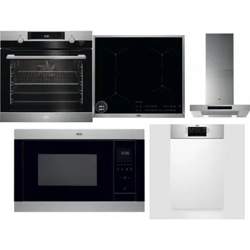 Set domácích spotřebičů AEG Mastery SteamBake BCK455350M + AEG Mastery SenseBoil IAE64413XB + AEG Mastery DBB5660HM + AEG Mastery MSB2547D-M + AEG Mastery MaxiFlex FEE73517PM