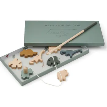Hračka pro nejmenší Liewood Magnetické rybaření Sebastian Dino Hunter Green Liewood Sebastian Fishing Game