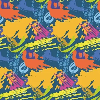 Softshell potisk abstraktní, vzor č. 74, metráž, látka funkční materiál