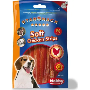 Pamlsek pro psa Nobby StarSnack Soft Chicken Strips kuřecí měkké proužky 70g