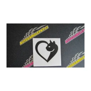 Samolepící dekorace SAMOLEPKA Kočka love 001 pravá (10 - červená) NA AUTO, NÁLEPKA, FÓLIE, POLEP, TUNING, VLASTNÍ TEXT, TISK, AUTOSAMOLEPKY.cz, POLEPY, OBRÁZEK, LOGO, SAMOLEPKY