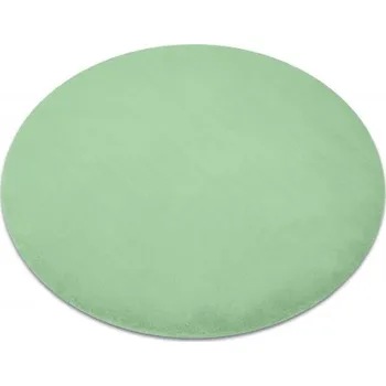 Koberec Eoshop Kulatý koberec BUNNY, zelená, imitace králíčí kožešiny (Velikost: kruh 80 cm)