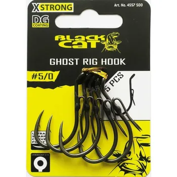 Rybářský háček Black Cat Ghost Rig Hook 6/0 4557600