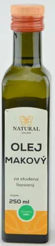 Rostlinný olej Natural Jihlava Makový olej za studena lisovaný 250 ml