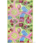 B-Line Sweet Town zelený 100 x 165 cm