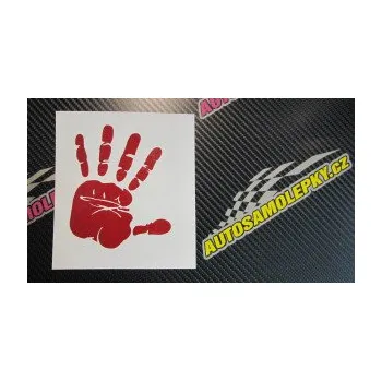 Samolepící dekorace SAMOLEPKA Otisk ruky pravá (12 - zelená) NA AUTO, NÁLEPKA, FÓLIE, POLEP, TUNING, VLASTNÍ TEXT, TISK, AUTOSAMOLEPKY.cz, POLEPY, OBRÁZEK, LOGO, SAMOLEPKY
