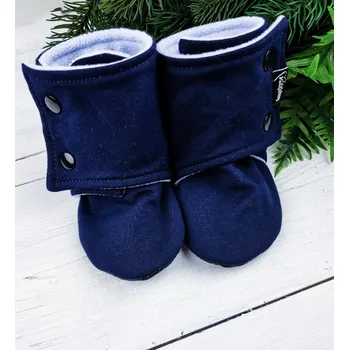 Capáčky Kulišárny Capáčky barefoot s microfleece NAVY modrý fleece VELIKOST: 4 délka stélky: 14cm