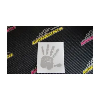 Samolepící dekorace SAMOLEPKA Otisk ruky pravá (10 - červená) NA AUTO, NÁLEPKA, FÓLIE, POLEP, TUNING, VLASTNÍ TEXT, TISK, AUTOSAMOLEPKY.cz, POLEPY, OBRÁZEK, LOGO, SAMOLEPKY
