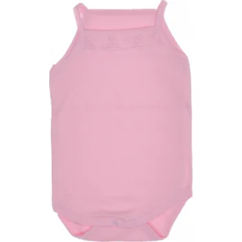 Dětské růžové body na ramínka 56