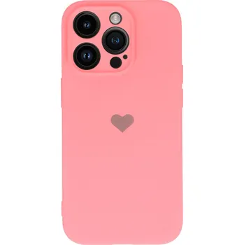 Pouzdro na mobilní telefon Vennus Valentýnské pouzdro Heart pro iPhone 14 Plus - růžové