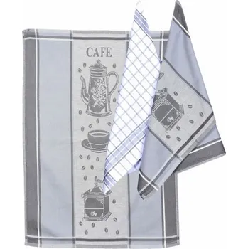 Utěrka Utěrky z egyptské bavlny set 3 ks Cafe Grey