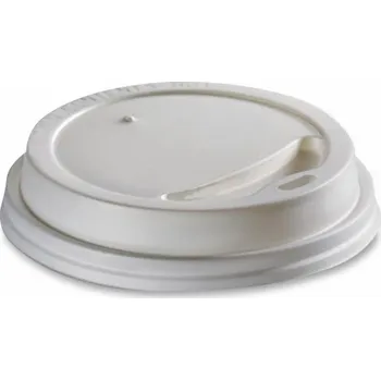 Jednorázové nádobí Víčko na kelímek COFFEE TO GO 100ml - bílé (cena za 50ks)