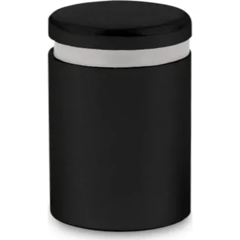 Distanční šroub, černý mat - 19X19 - 4 ks