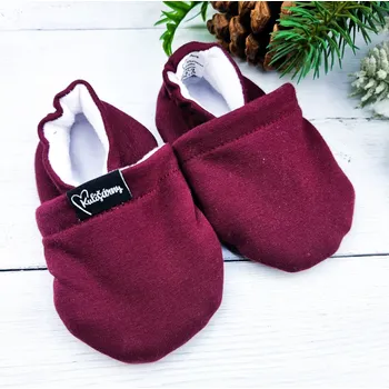 Capáčky Kulišárny Nízké capáčky barefoot s fleesem BORDO VELIKOST: 4 délka stélky: 14cm