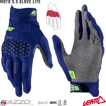 Moto rukavice Rukavice Leatt Moto 3.5 Lite Glove Blue 2024 11 - XL