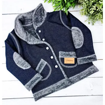 Dívčí mikina Kulišárny Kabátek hřejivý JEANS VELIKOST: 56