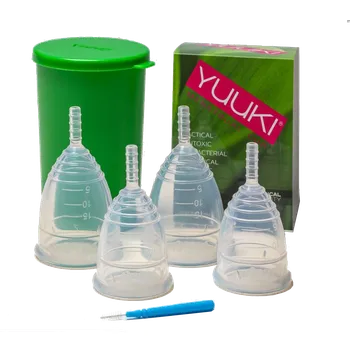 Menstruační kalíšek Yuuki MIX - čtyři bezbarvé menstruační kalíšky (soft + classic)