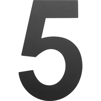 Dveřní kování COBRA číslice 150 mm černá Provedení: 5, Povrch: Černá